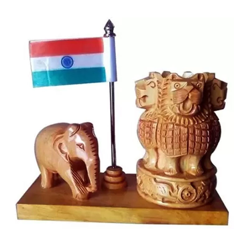 India Double Sided Wind Table Miniature Flag